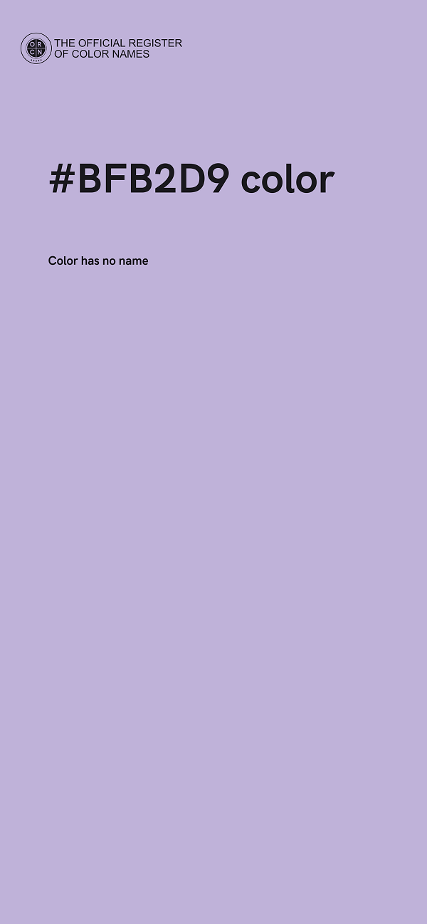 #BFB2D9 color image