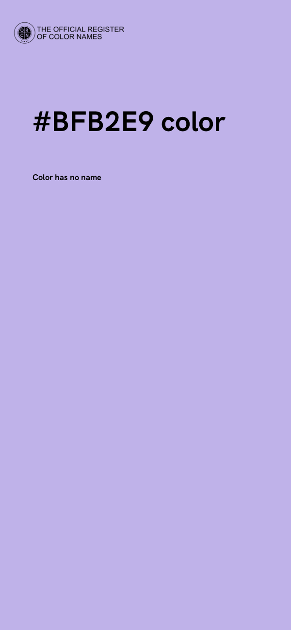 #BFB2E9 color image