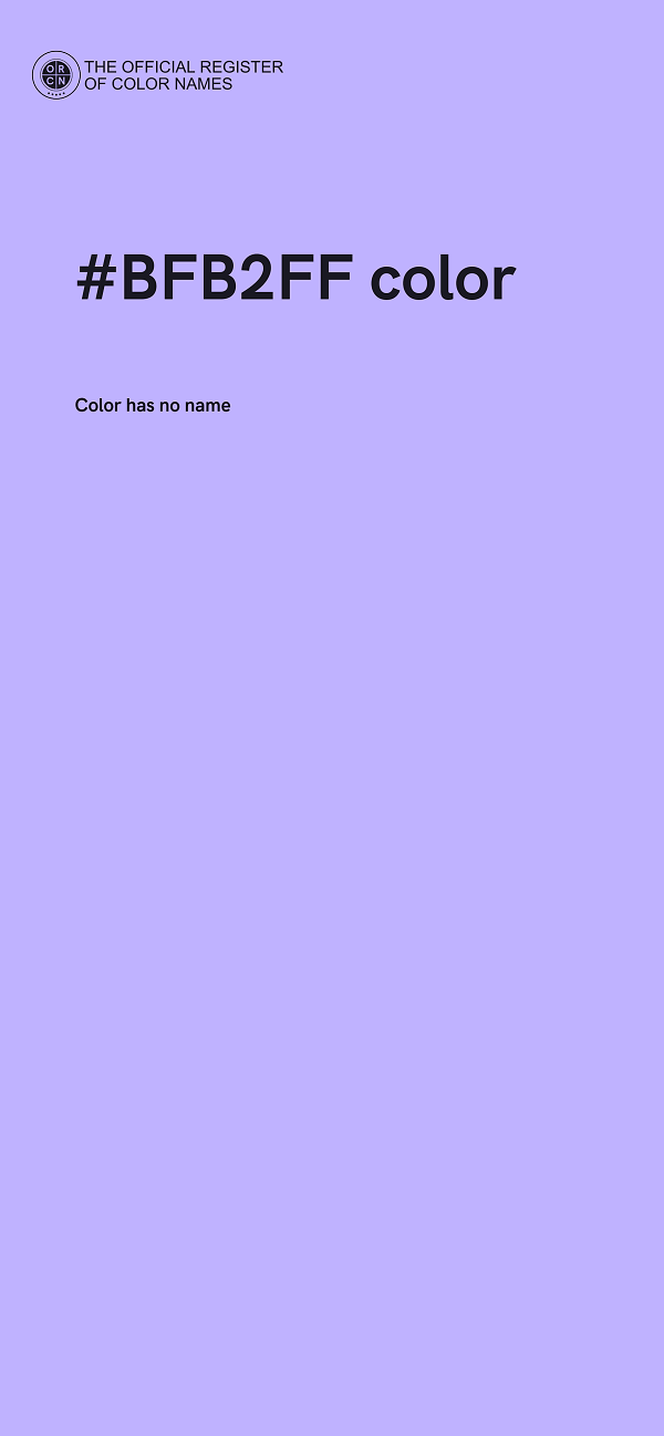 #BFB2FF color image