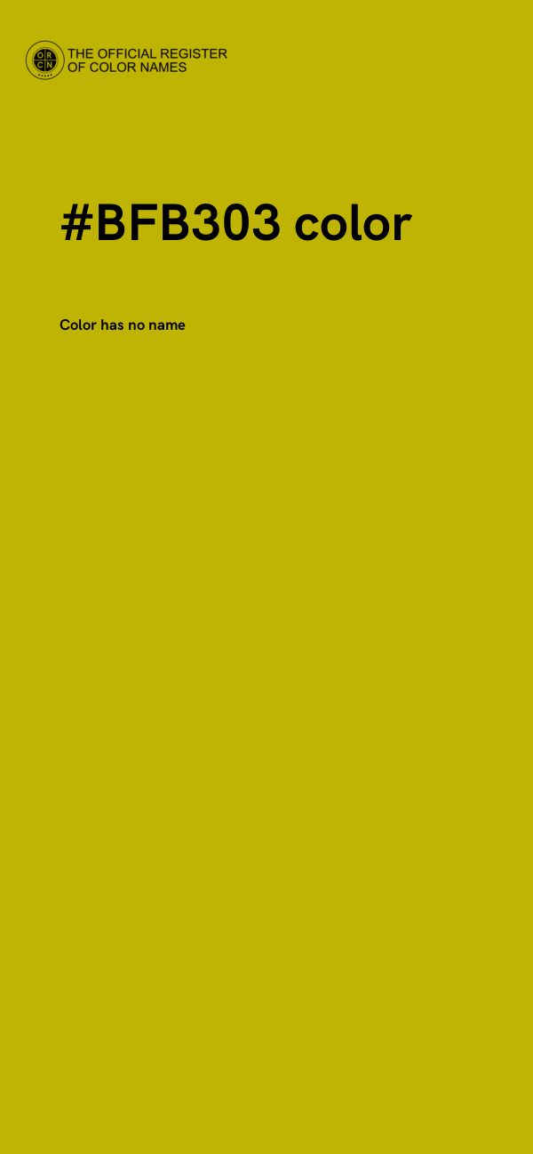#BFB303 color image