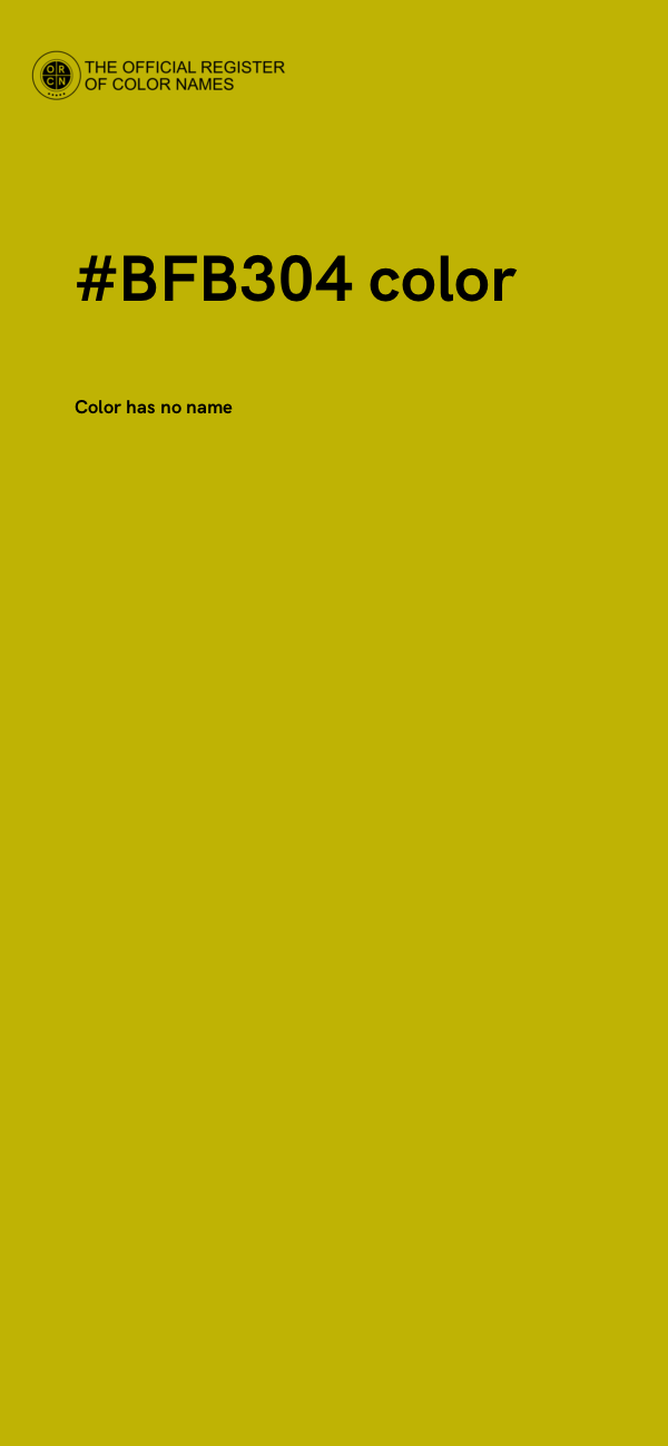 #BFB304 color image