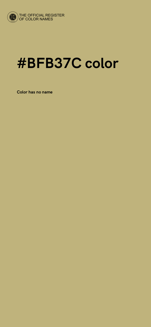 #BFB37C color image