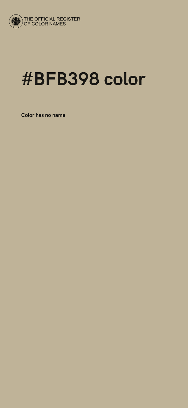 #BFB398 color image