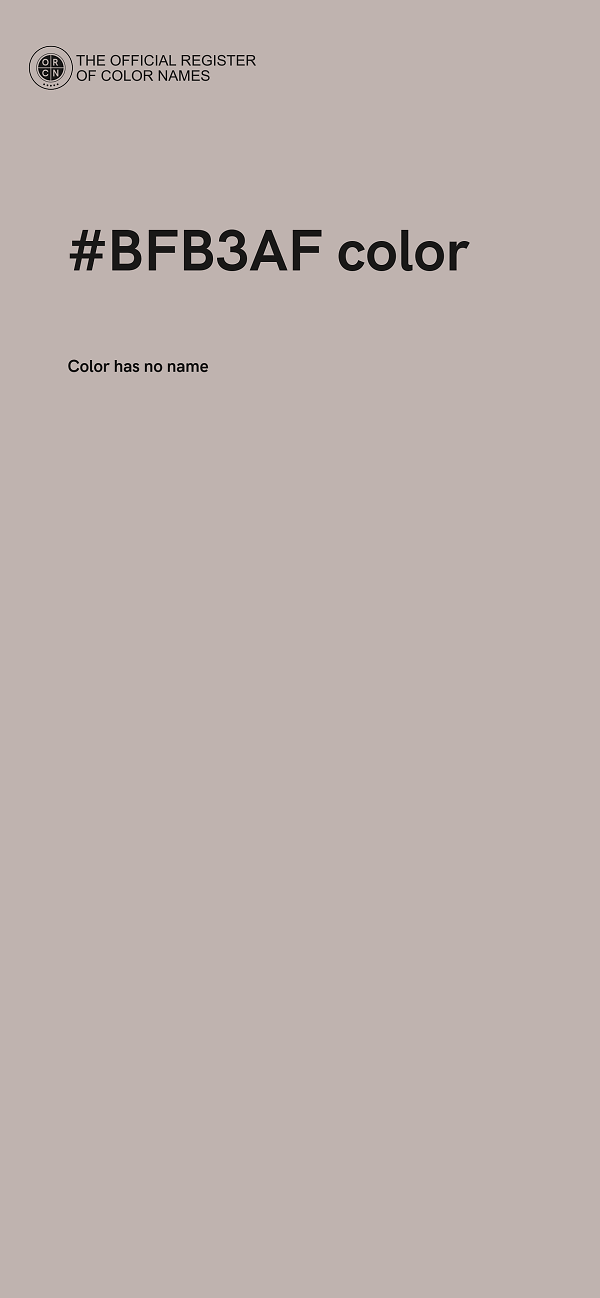 #BFB3AF color image