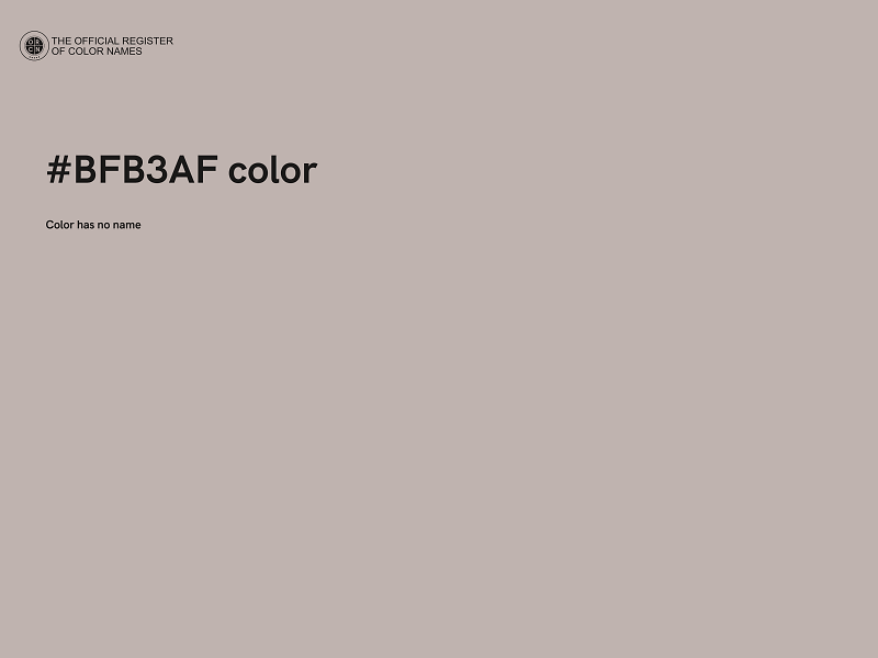 #BFB3AF color image