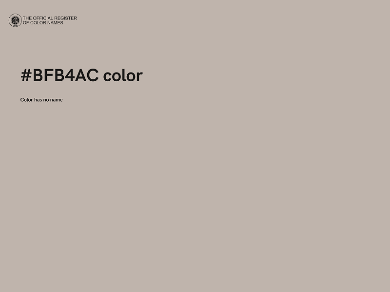 #BFB4AC color image