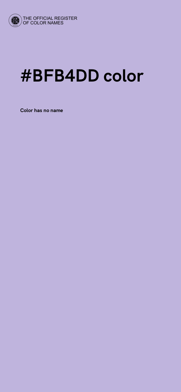 #BFB4DD color image