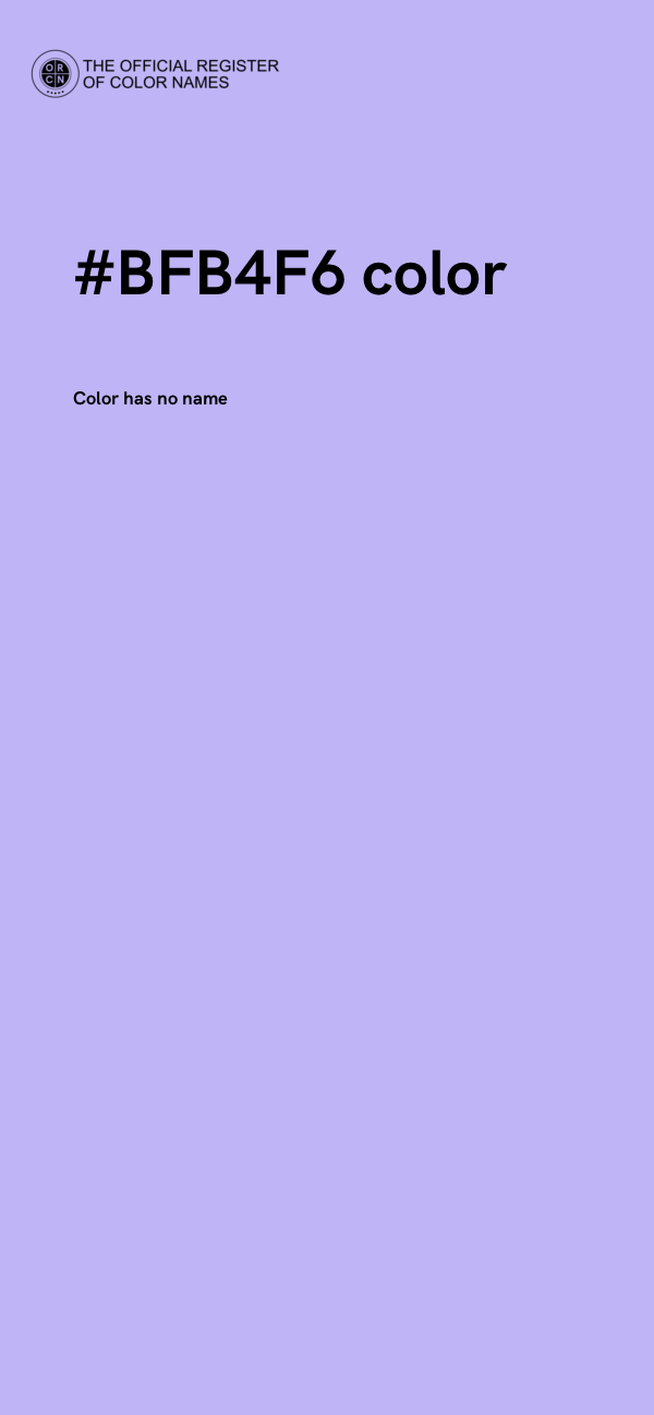 #BFB4F6 color image