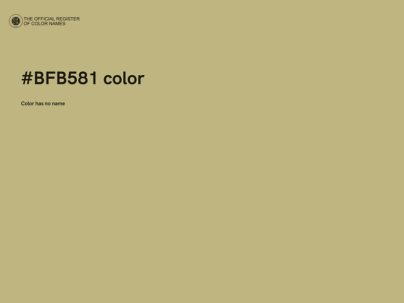 #BFB581 color image