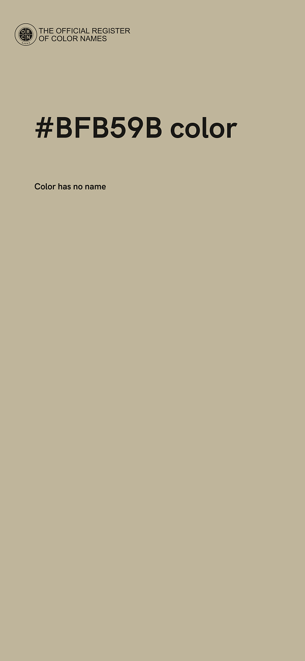 #BFB59B color image