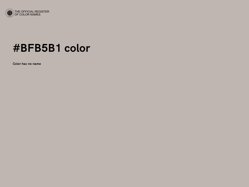 #BFB5B1 color image
