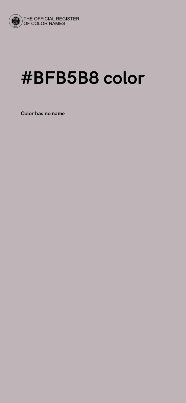 #BFB5B8 color image