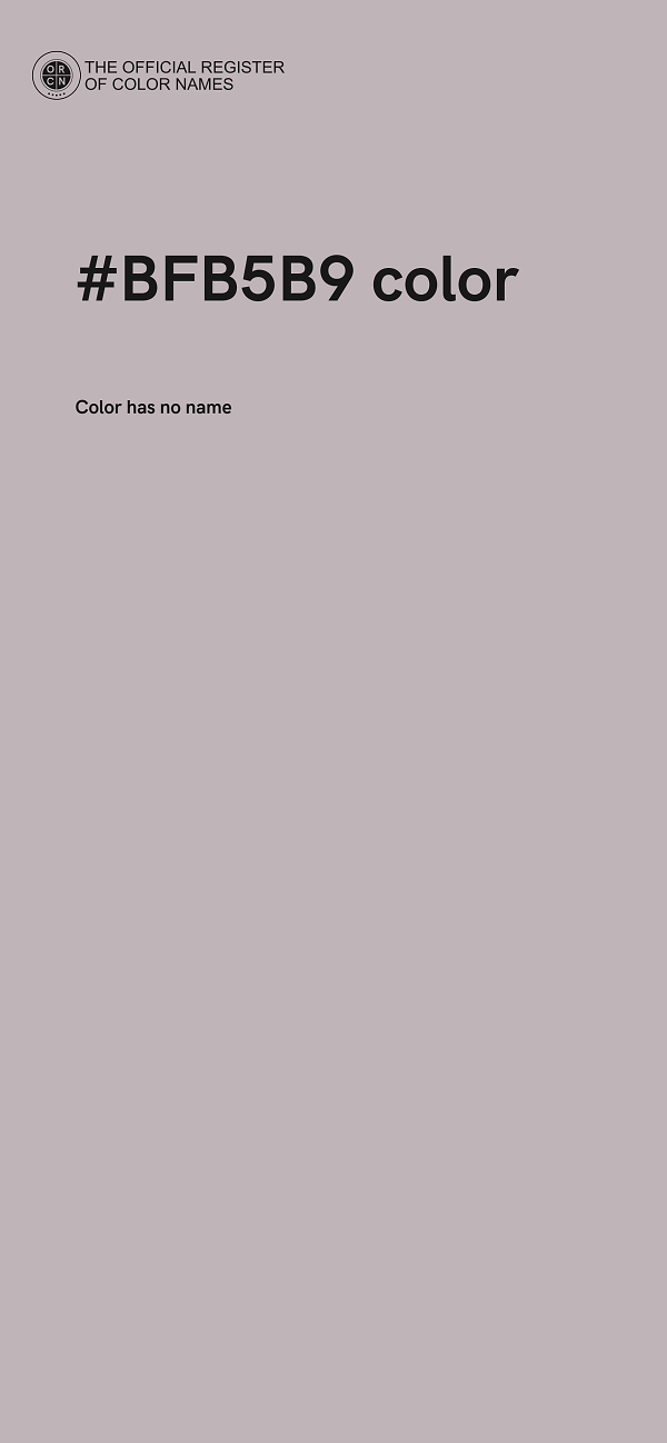 #BFB5B9 color image