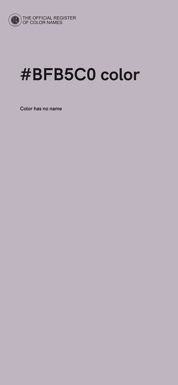 #BFB5C0 color image