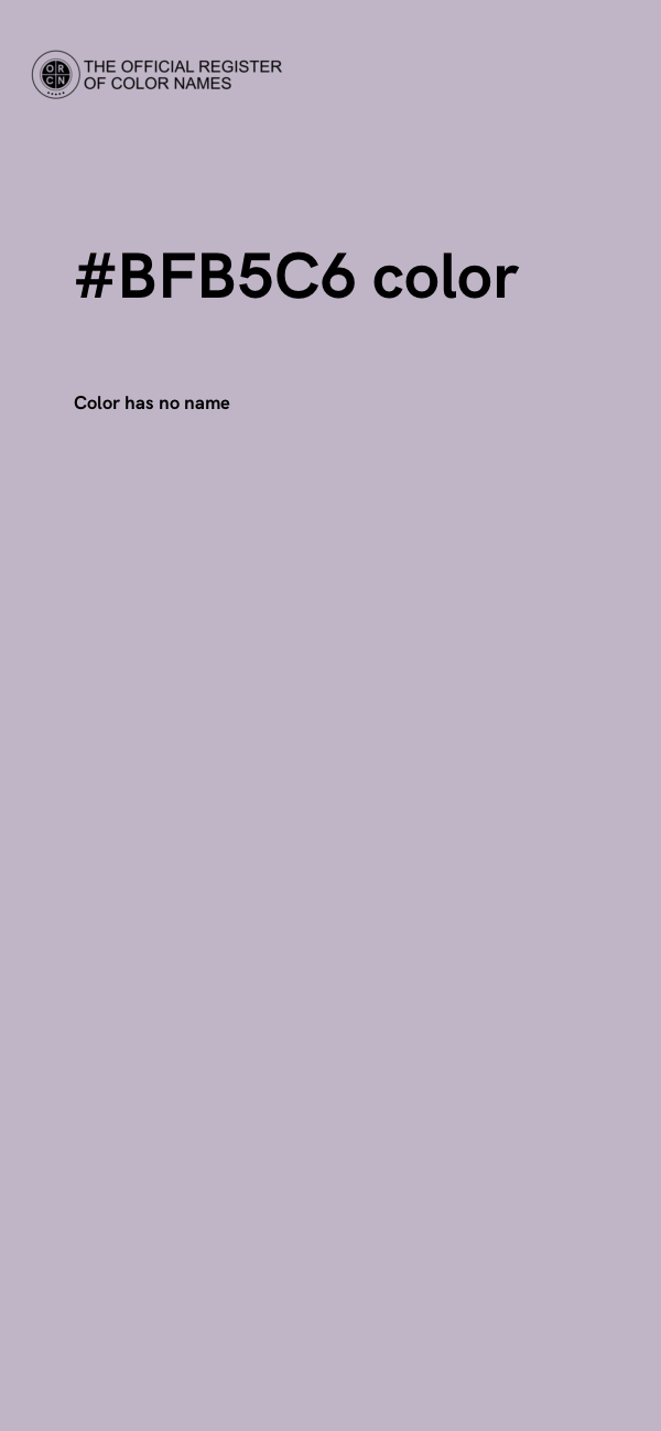 #BFB5C6 color image