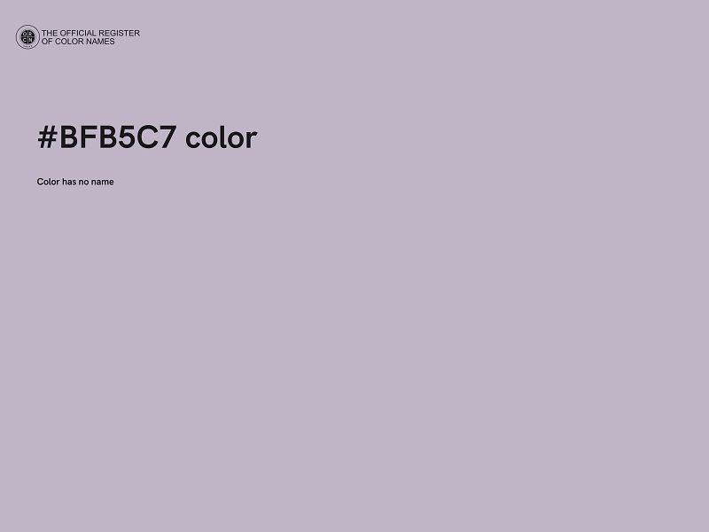 #BFB5C7 color image