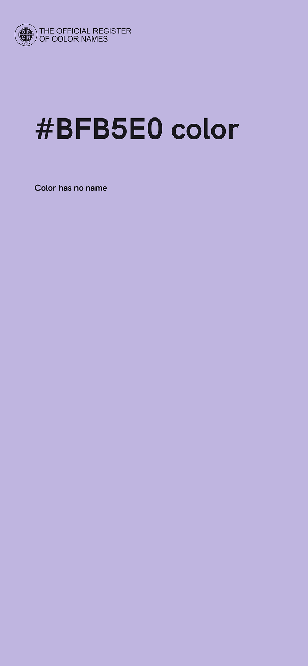 #BFB5E0 color image