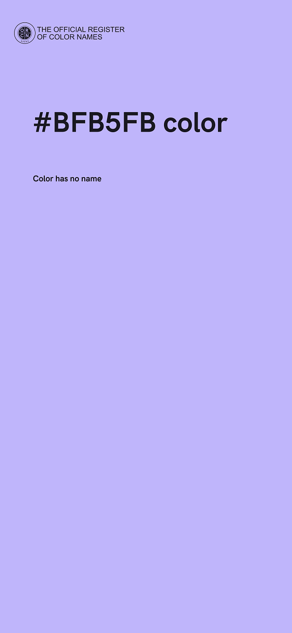 #BFB5FB color image