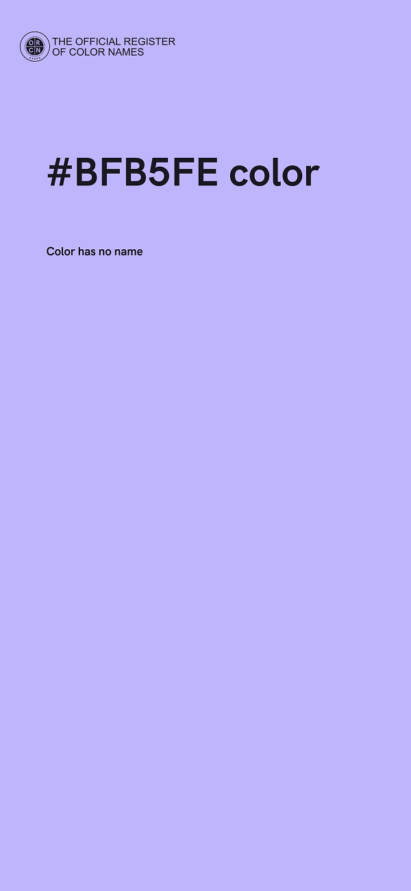 #BFB5FE color image