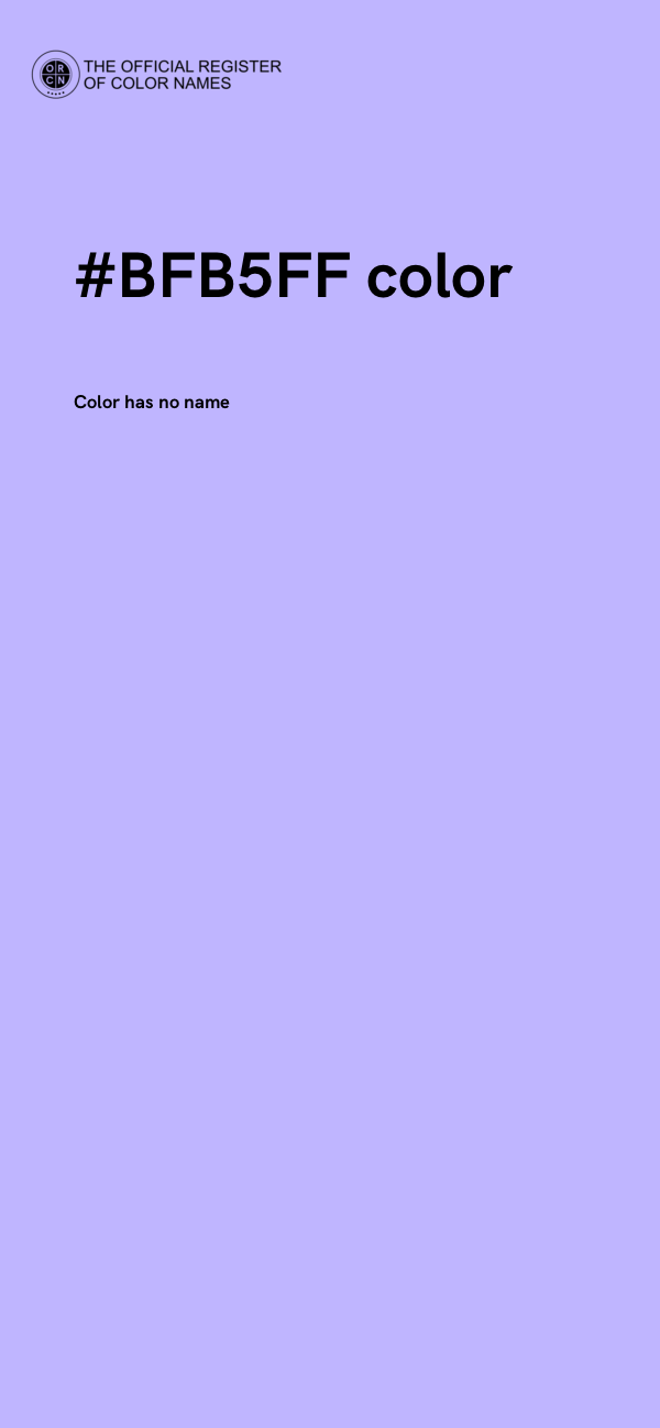 #BFB5FF color image