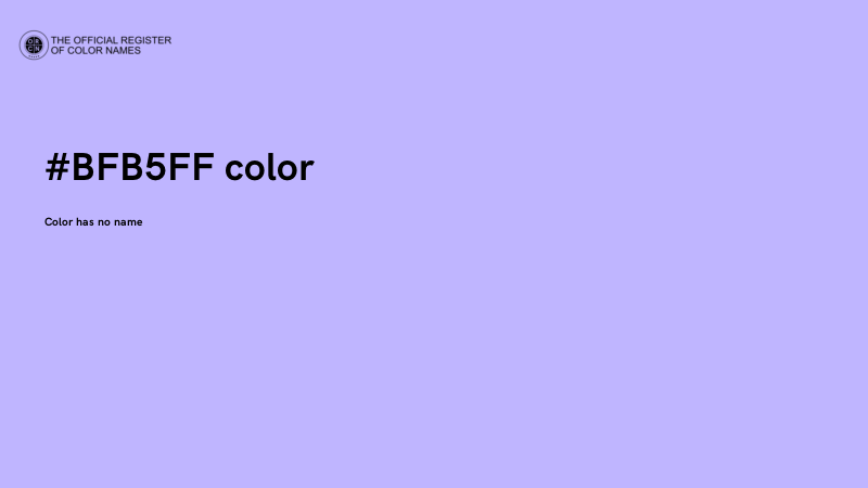 #BFB5FF color image