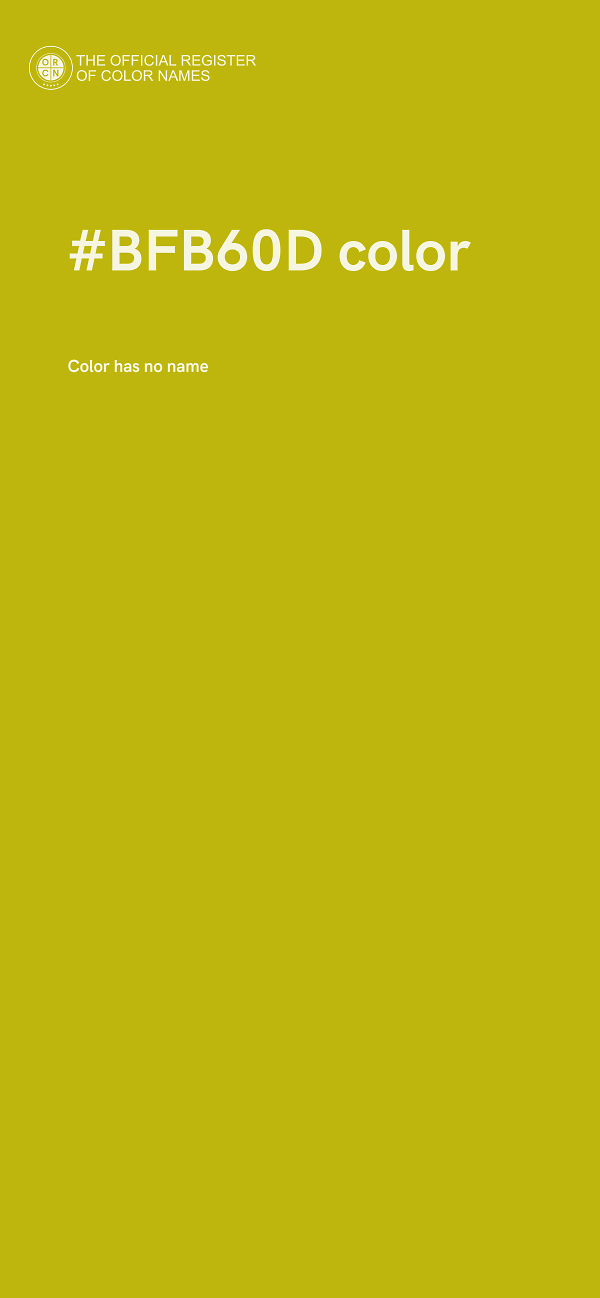#BFB60D color image