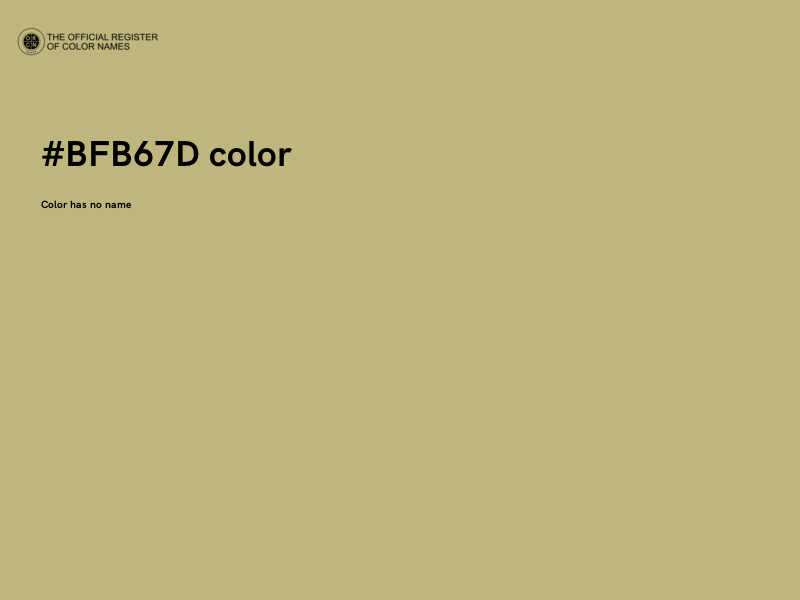 #BFB67D color image