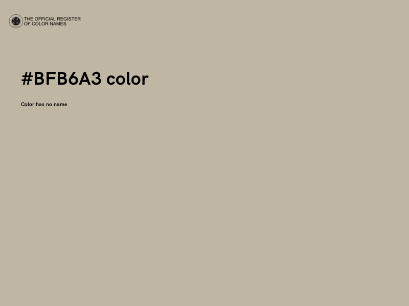 #BFB6A3 color image