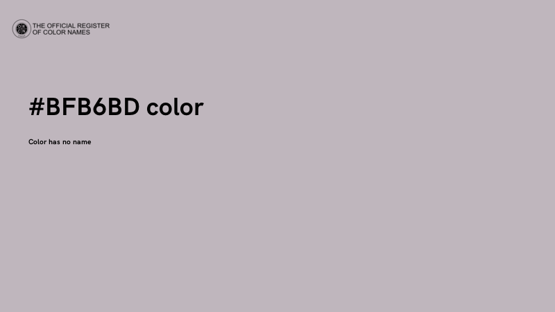 #BFB6BD color image