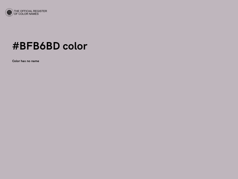 #BFB6BD color image
