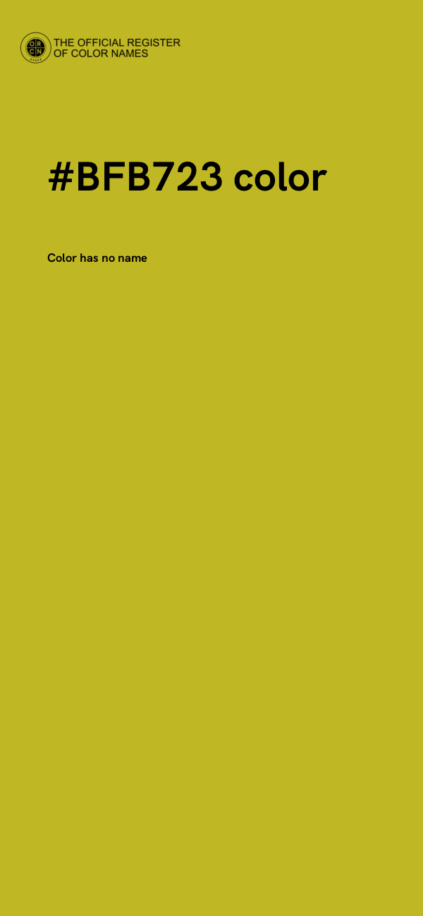 #BFB723 color image