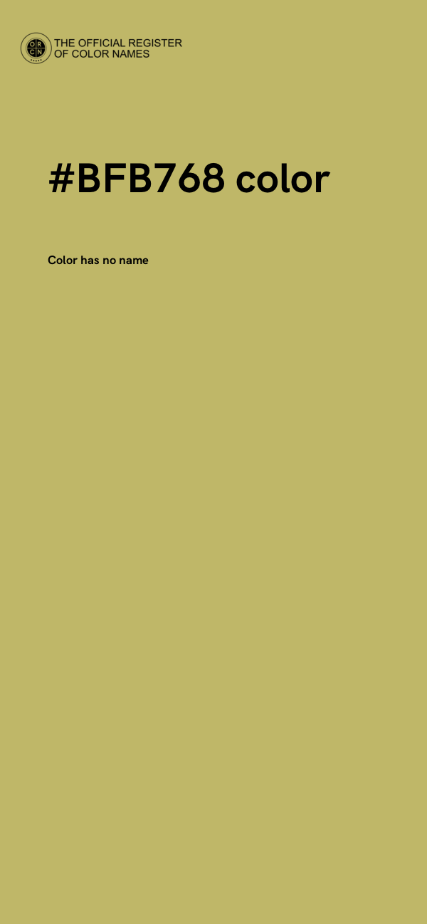 #BFB768 color image