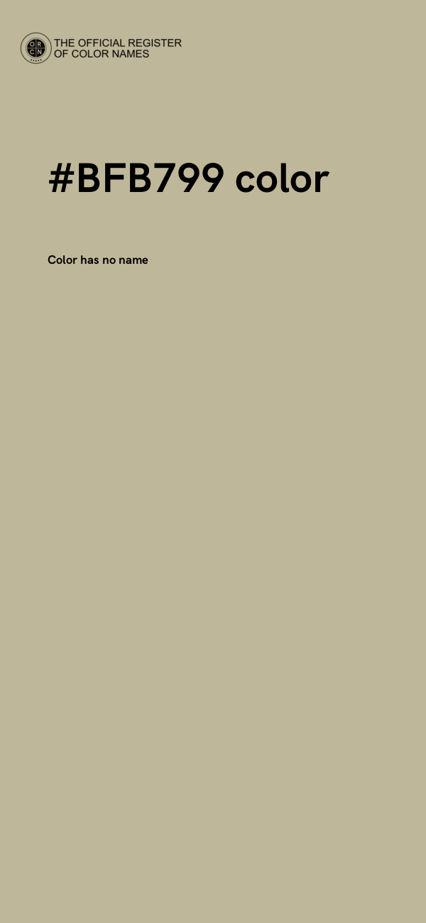 #BFB799 color image