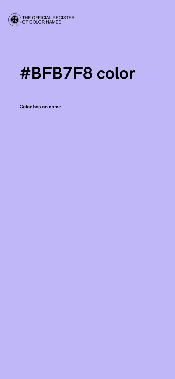 #BFB7F8 color image