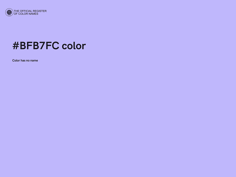 #BFB7FC color image