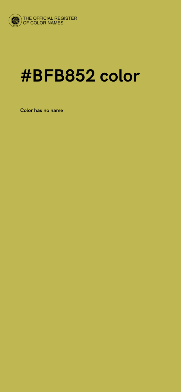 #BFB852 color image