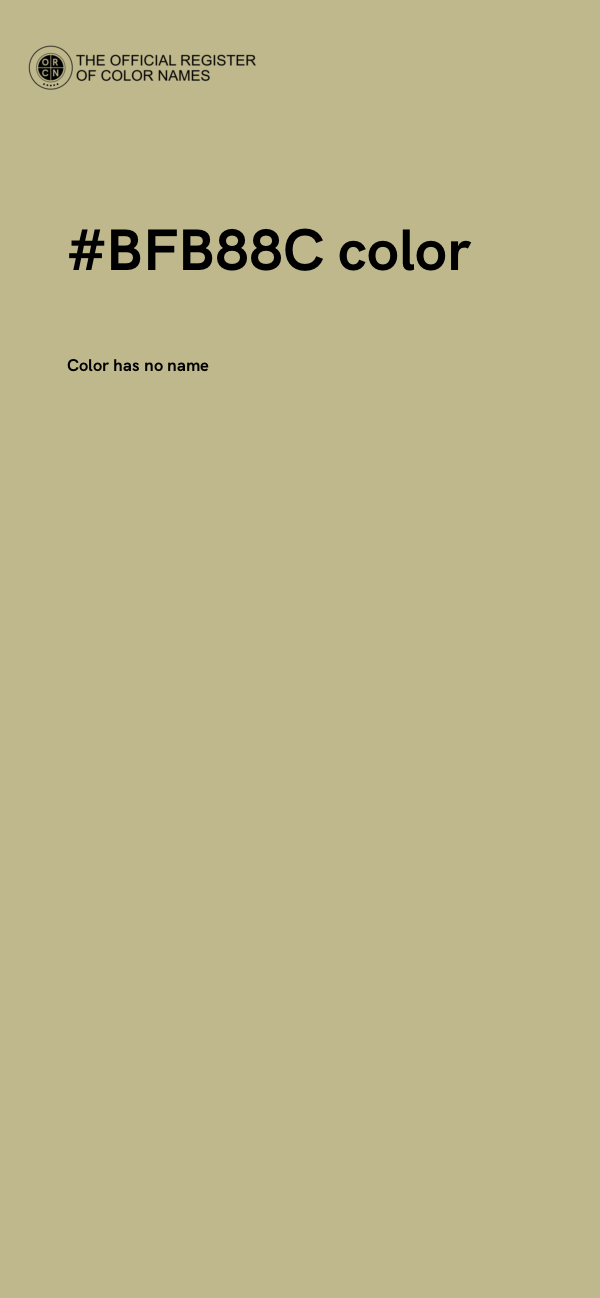 #BFB88C color image