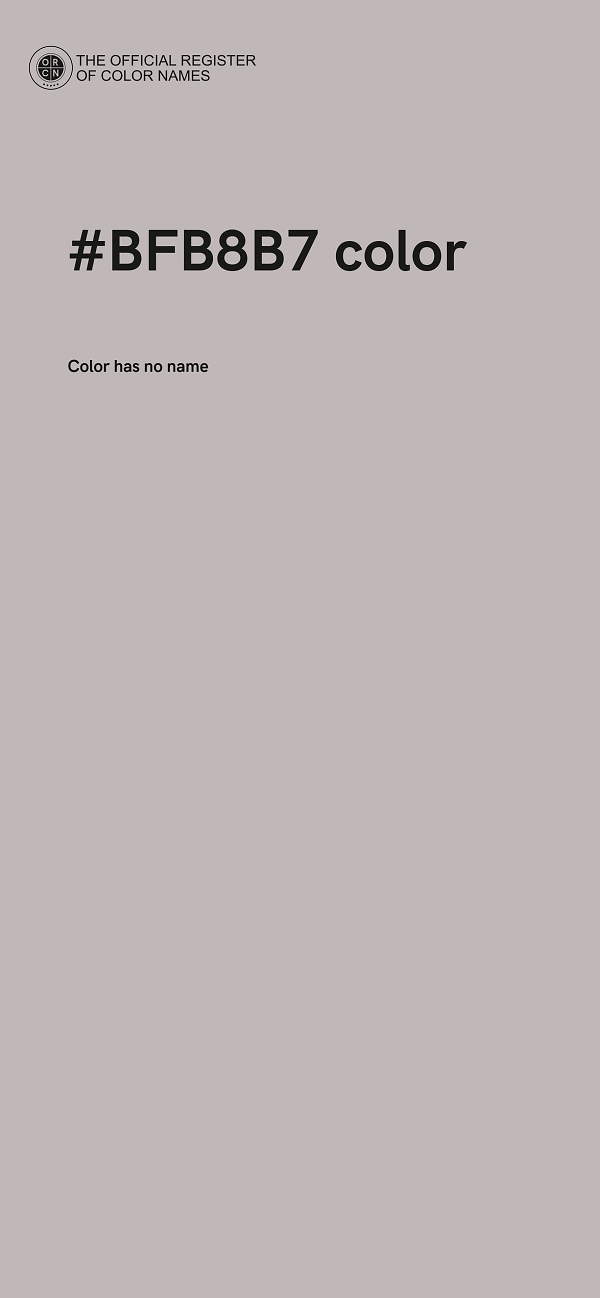#BFB8B7 color image