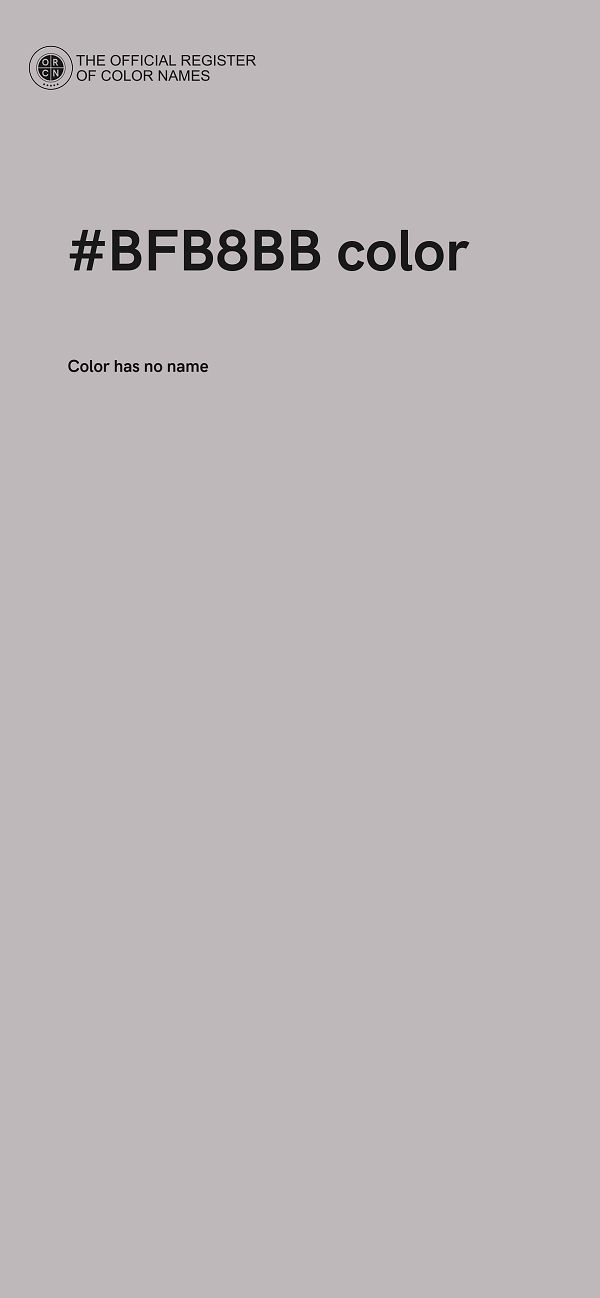 #BFB8BB color image