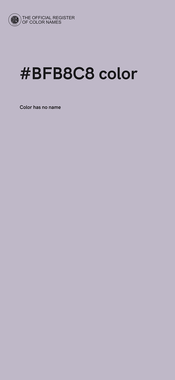 #BFB8C8 color image