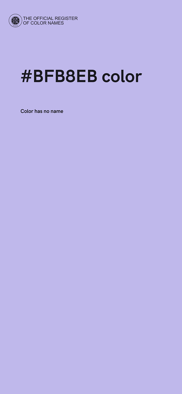 #BFB8EB color image