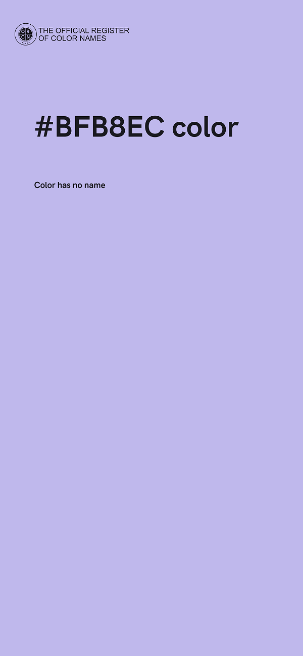 #BFB8EC color image