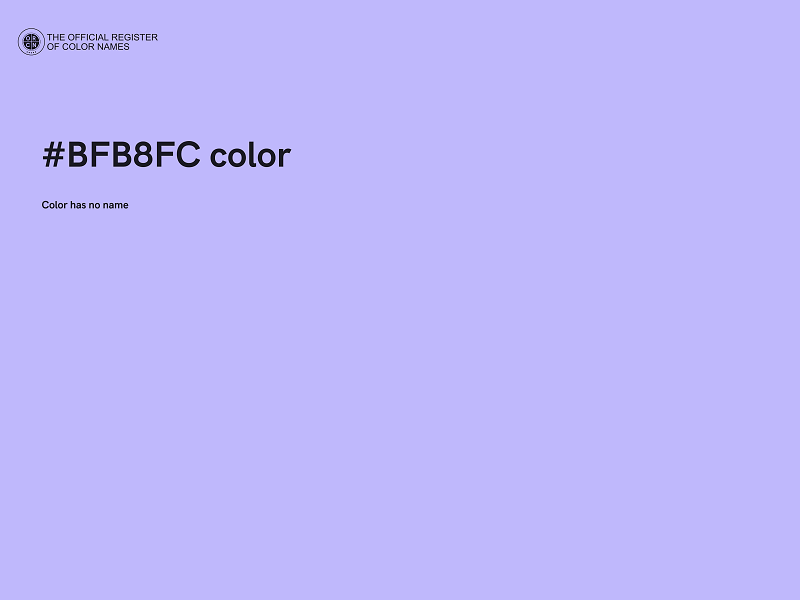 #BFB8FC color image
