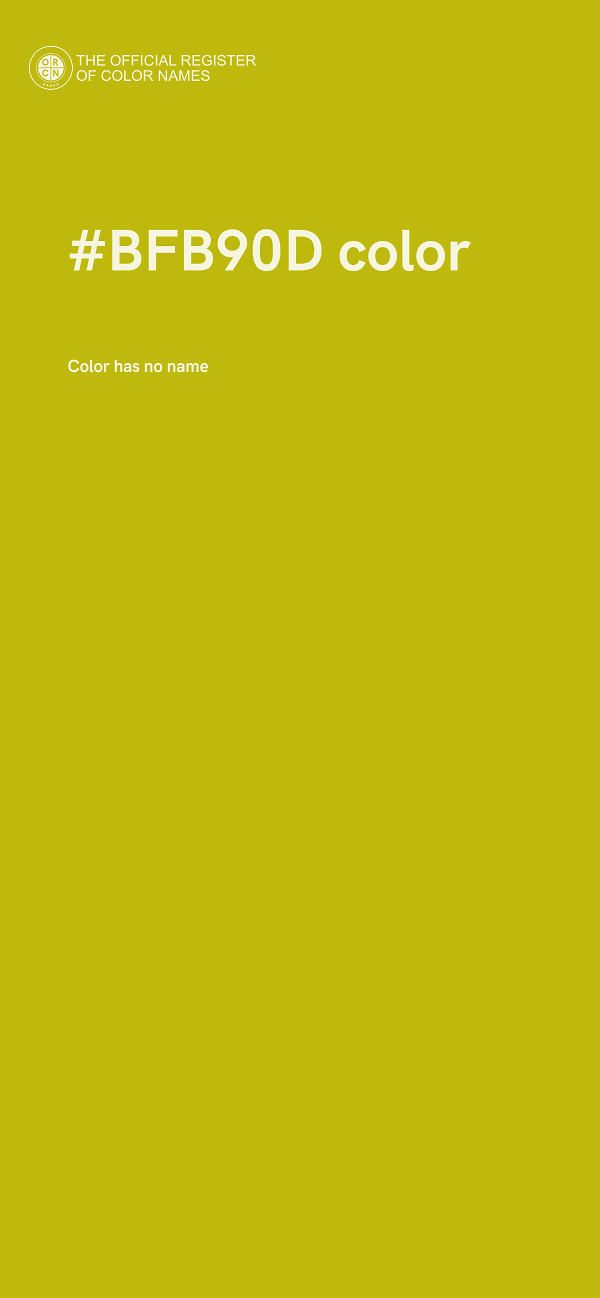 #BFB90D color image