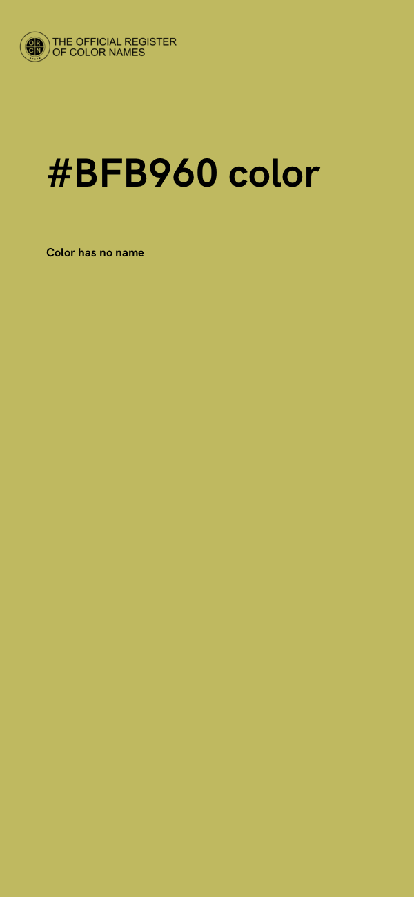 #BFB960 color image
