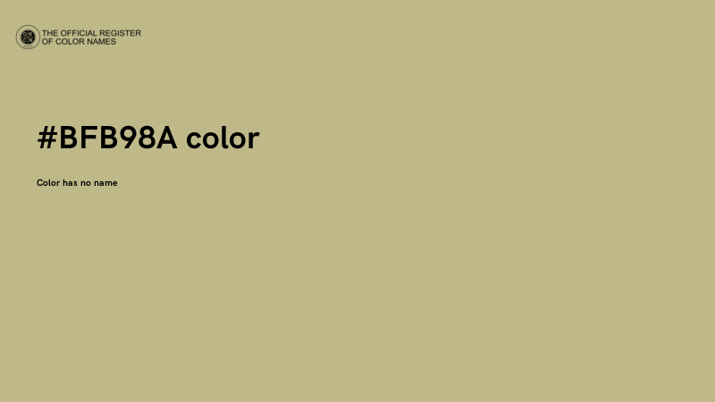#BFB98A color image