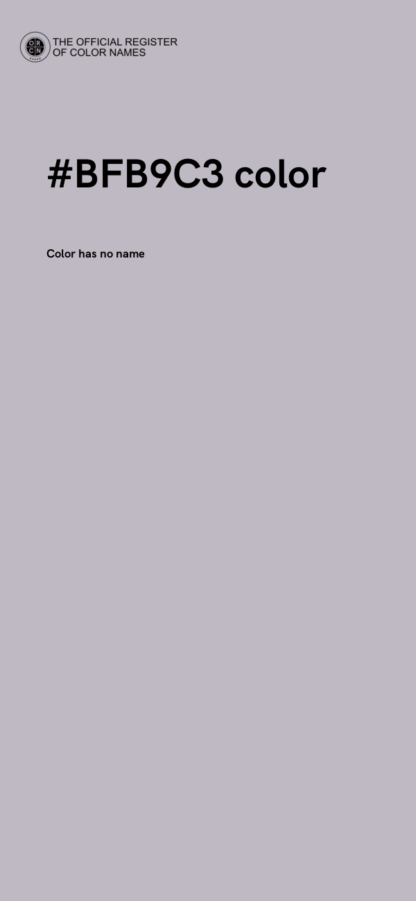 #BFB9C3 color image