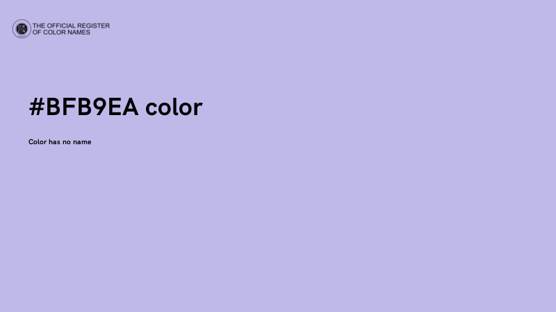 #BFB9EA color image