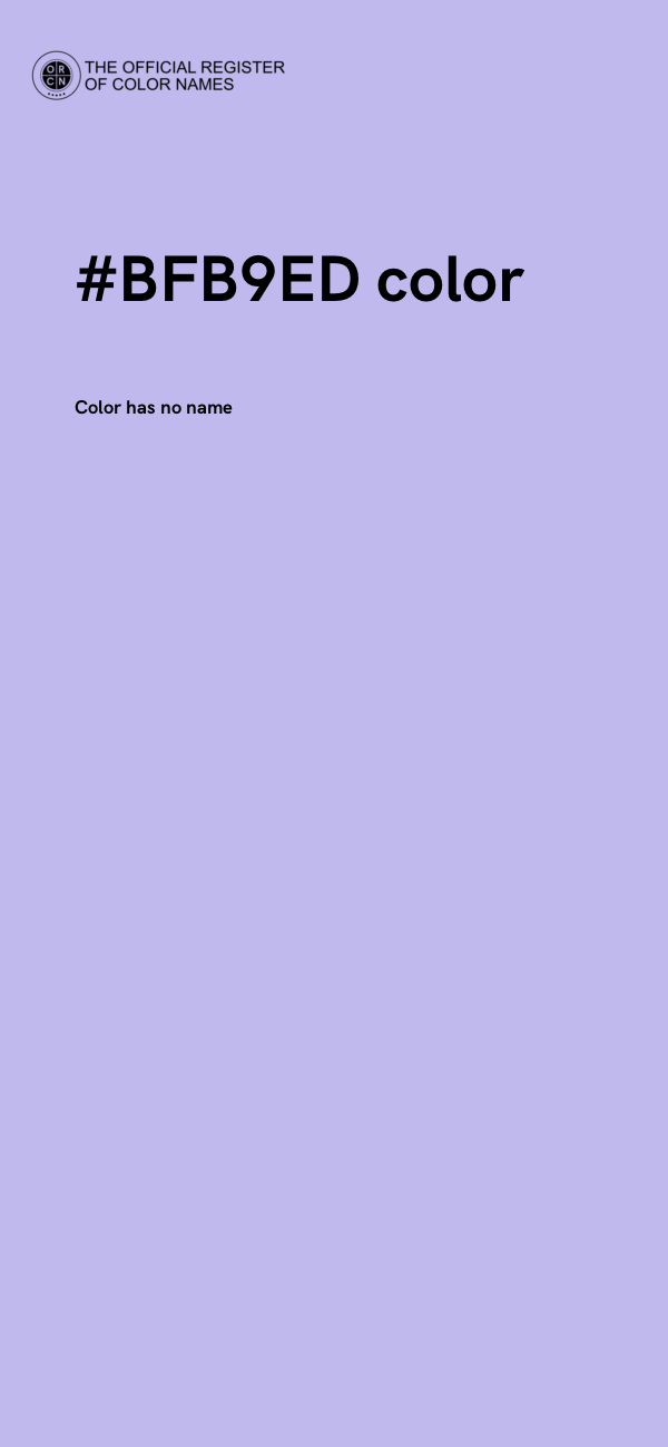 #BFB9ED color image