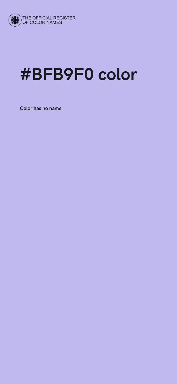 #BFB9F0 color image